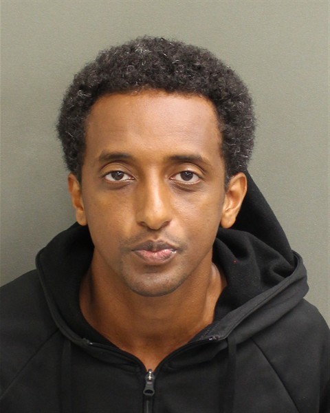Booking photograph for DANIAL BERHANE