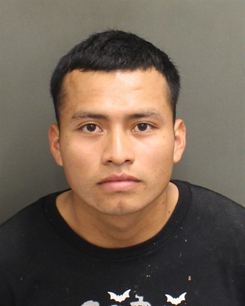 Booking photograph for ANGEL ICALCHUV