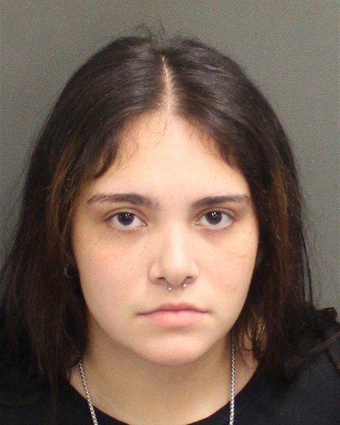 Booking photograph for ATHENA RENE DIAZ