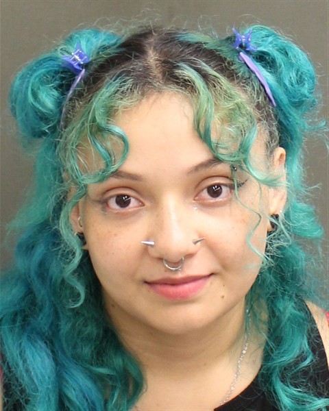 Booking photograph for AMBER MARIE VELEZ
