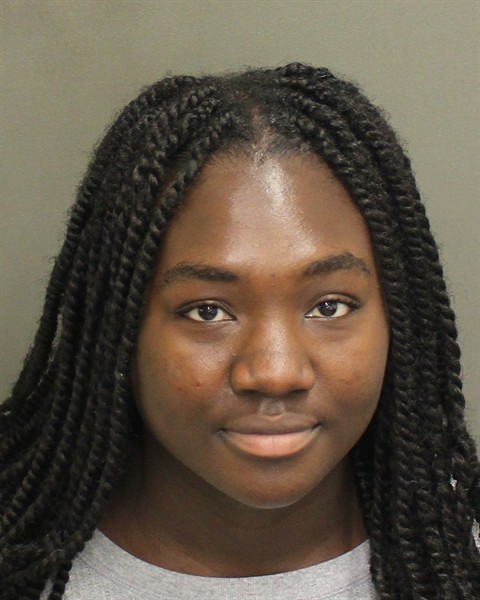 Booking photograph for MELISSA DIEUJUSTE