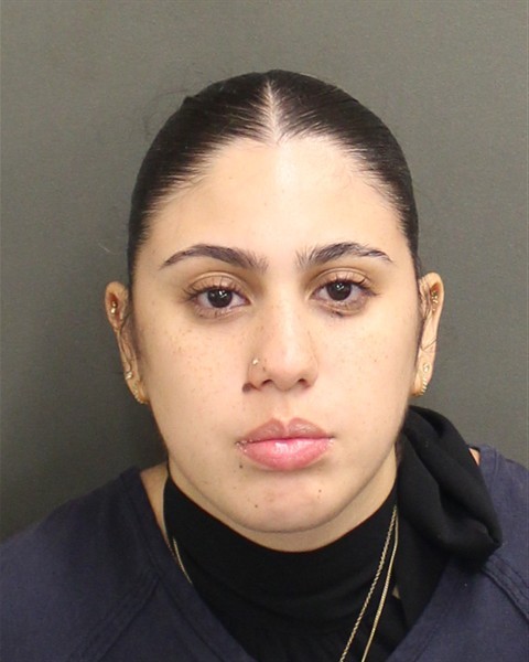 Booking photograph for BRIANNA ANGELINA VELEZ