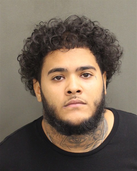 Booking photograph for MALACHI ANGEL MIRABAL